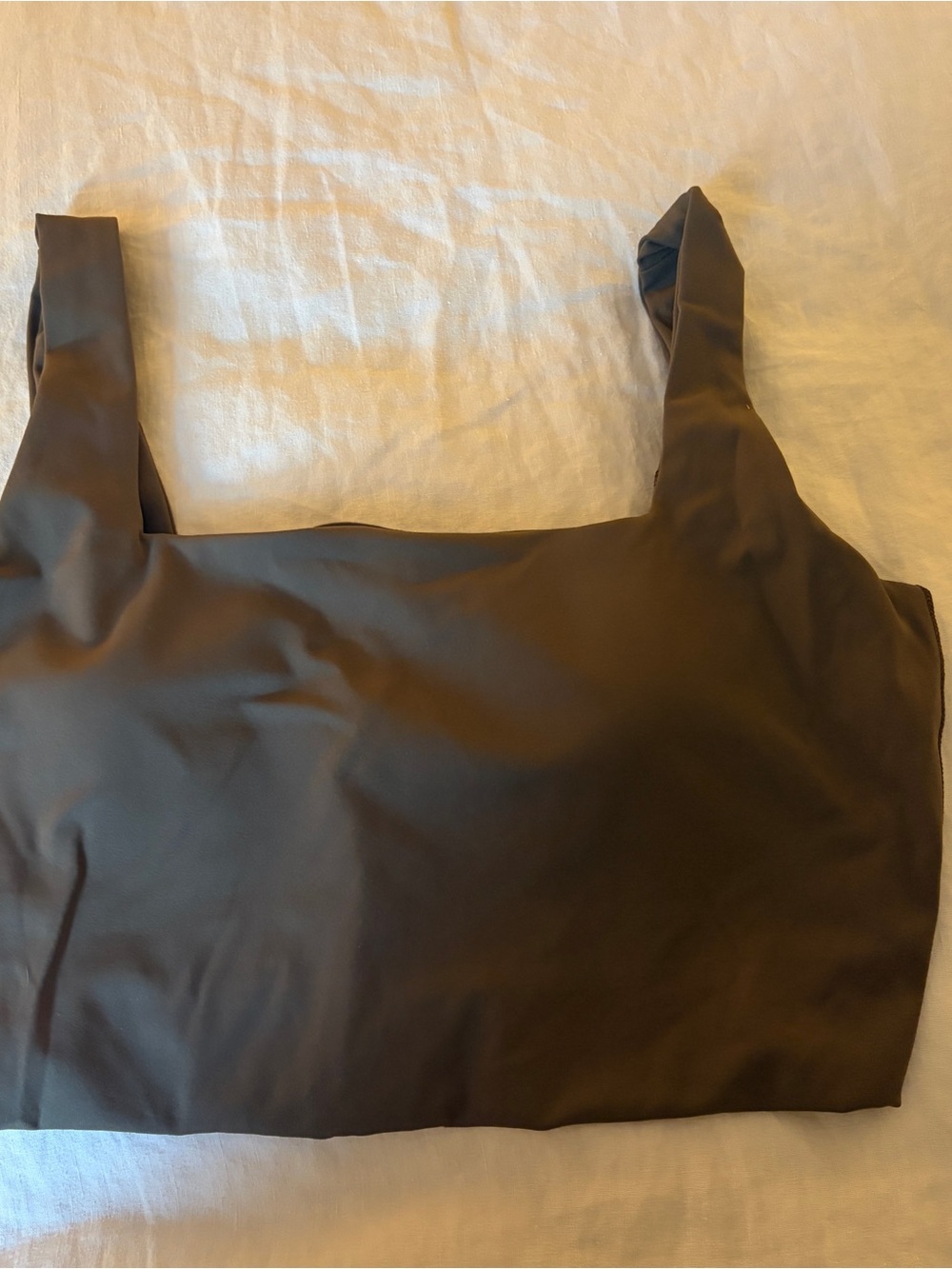 SPANX cropped square neck tank